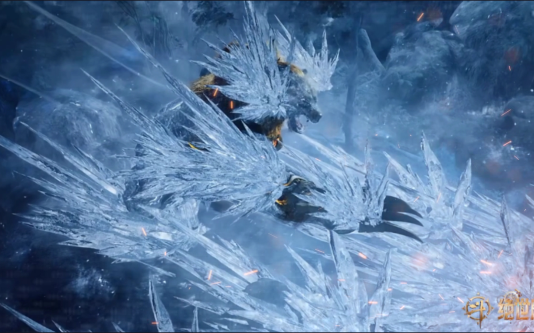 "霍雨浩首用冰爆术,瞬杀暗金恐爪熊!"#绝世唐门