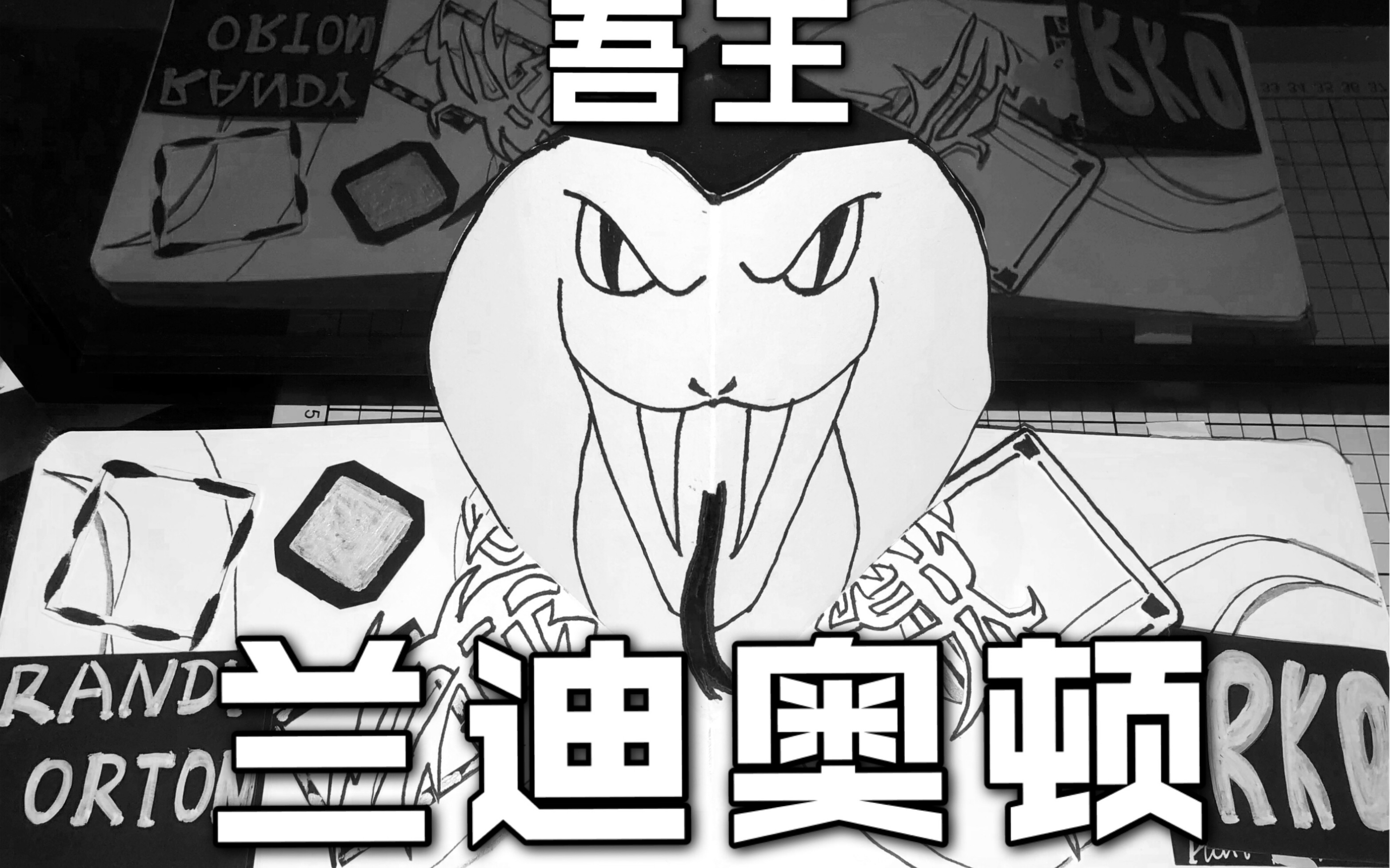 wwe手帐毒蛇兰迪奥顿传奇杀手顶级掠食者个人向junkjournal手帐制作09