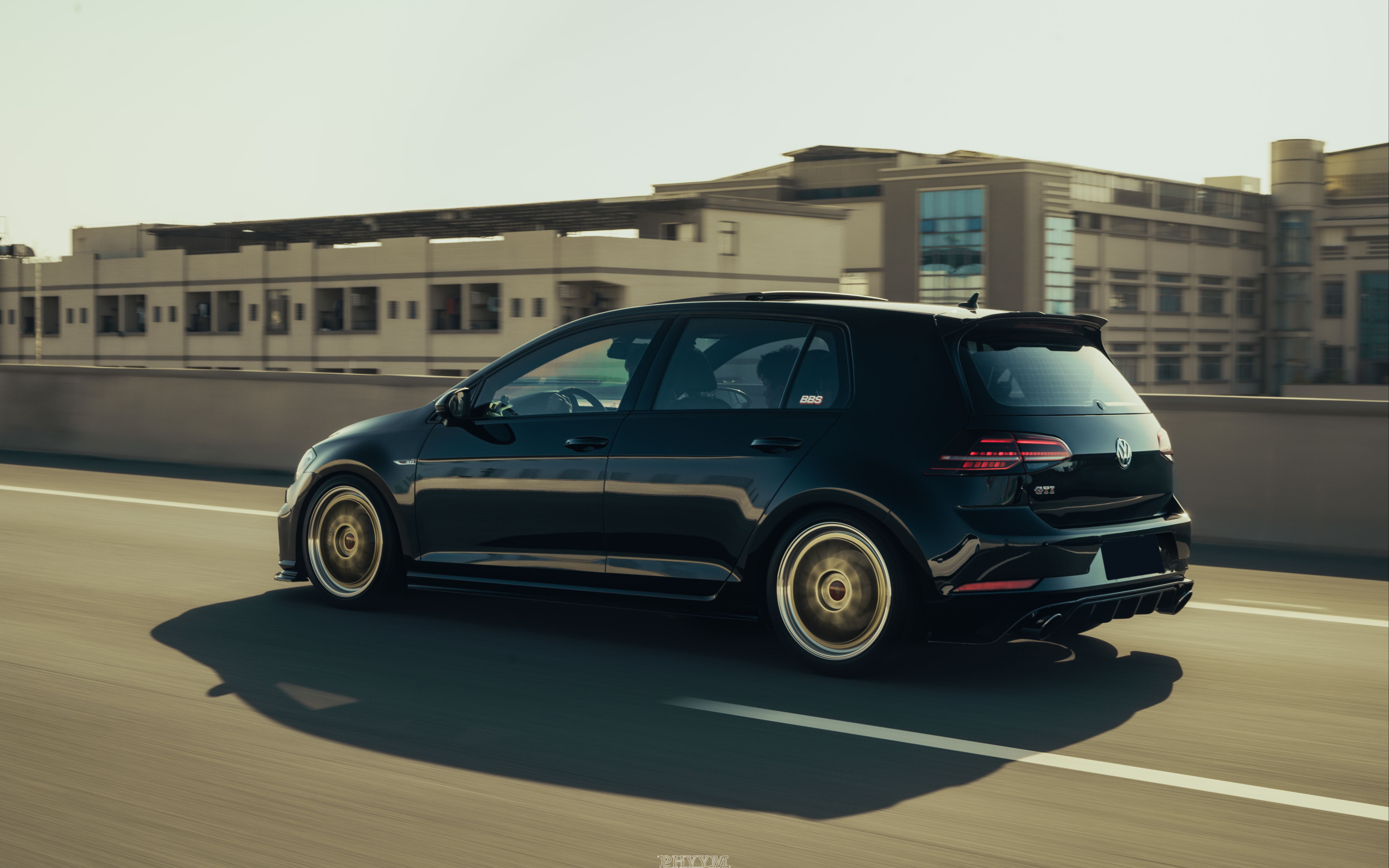 4k「phyym」volkswagen golf mk7.5 gti black_哔哩哔哩_bilibili