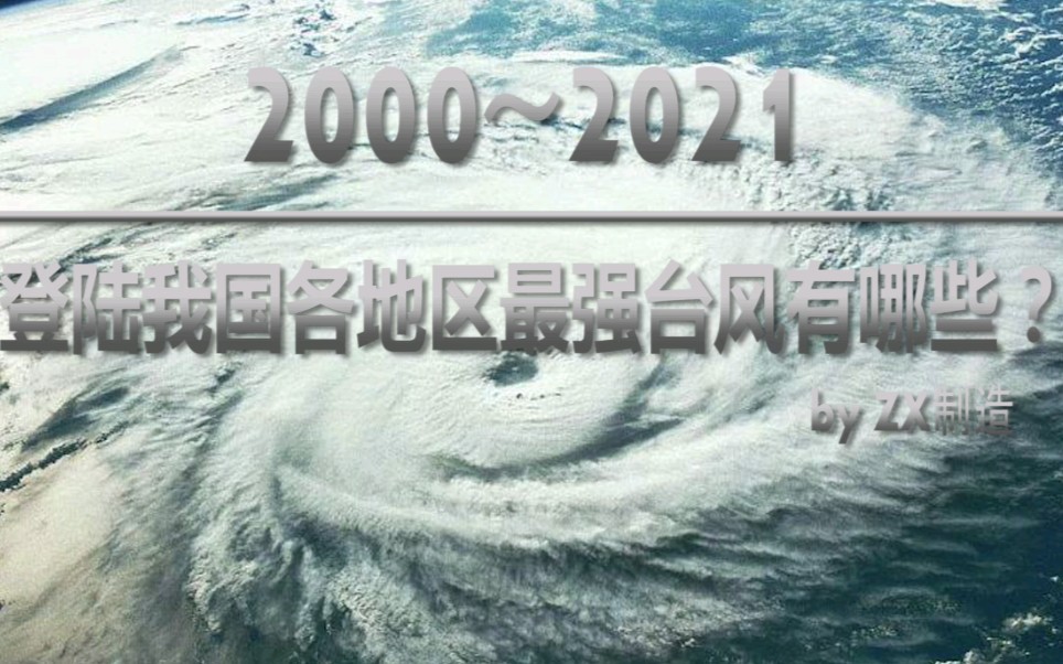 【数据可视化】21年来登陆我国各地区最强台风有哪些?哔哩哔哩bilibili