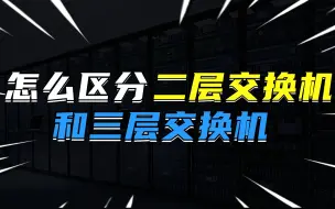 Download Video: 怎么区分二层交换机和三层交换机？