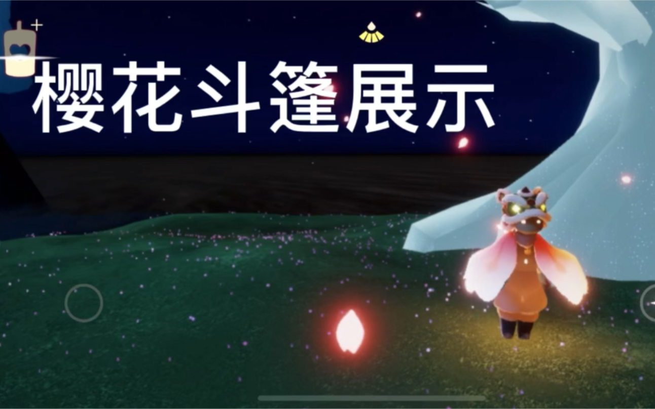 光遇樱花斗篷展示非常推荐入手好看