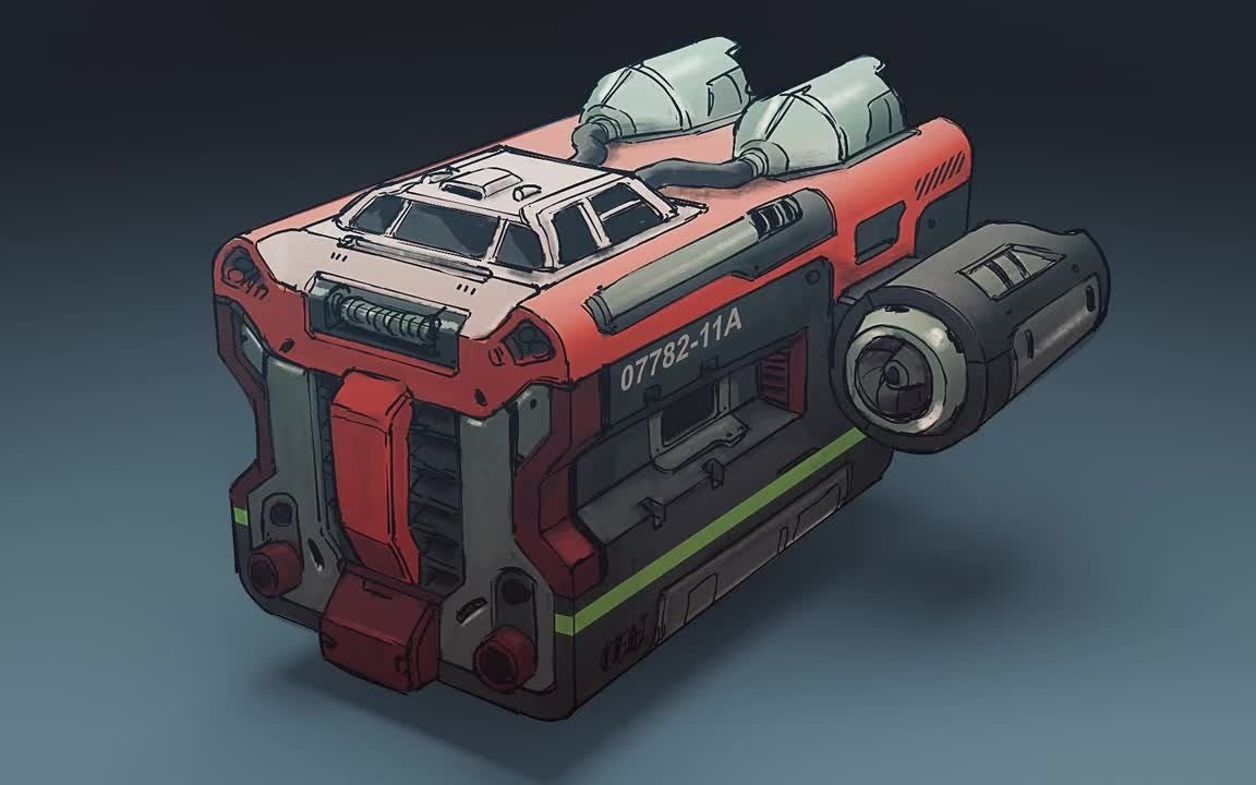 blender教程概念艺术设计spaceshipconceptartwithaffinityphotoand
