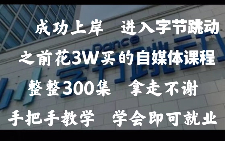 冒死上传10遍!花3w买的自媒体运营课程,包含所有赚钱|运营|剪辑|涨粉教程,适合零基础观看!从入门小白到行业大V哔哩哔哩bilibili