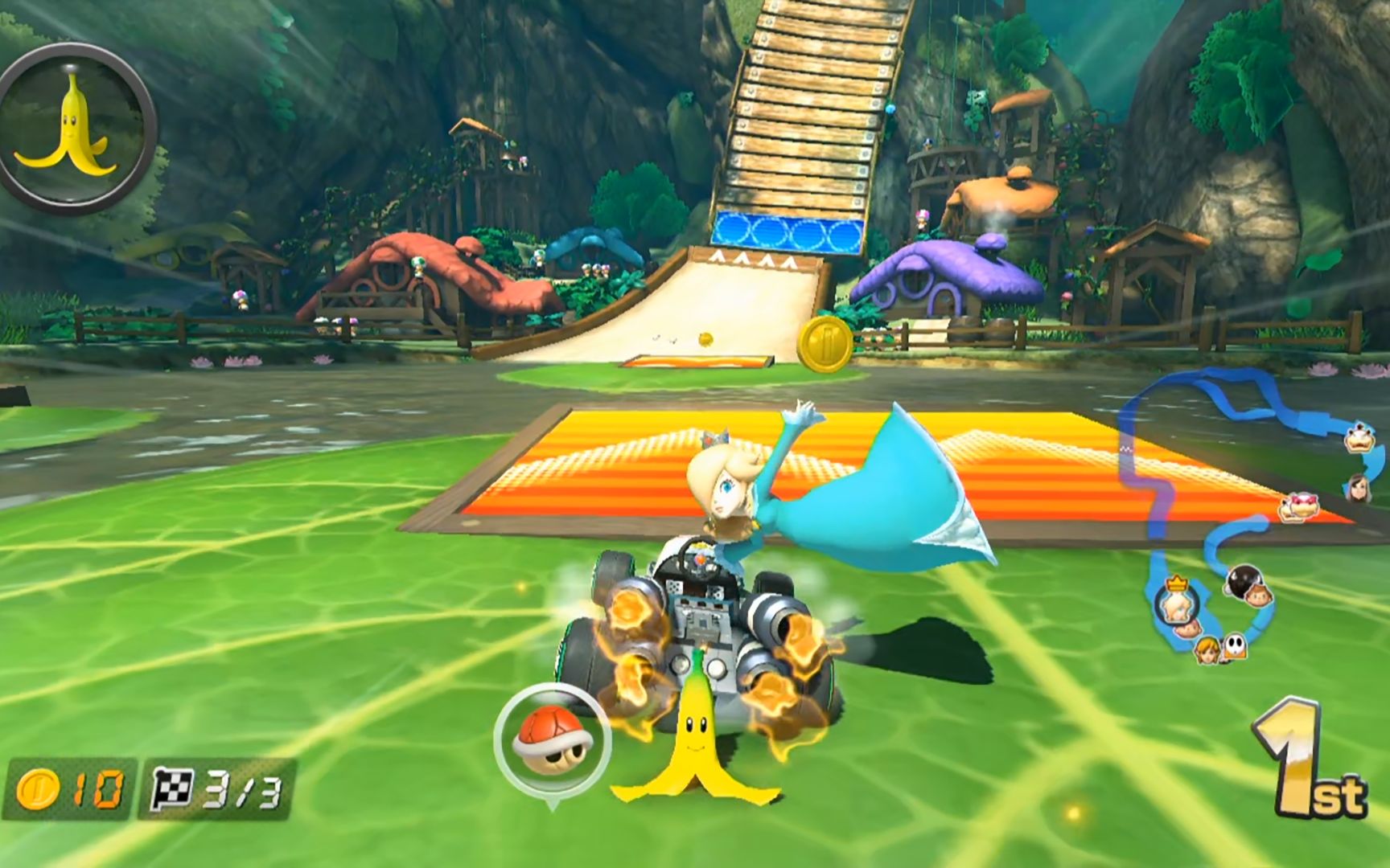 wiiu马里奥赛车8全球联机模式日常26失误的结果就在一瞬间