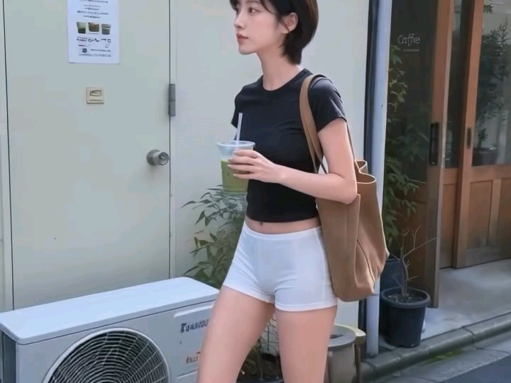 短发清爽的日本妹子