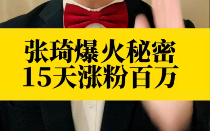 张琦爆火秘密,15天涨粉百万,变现超400万哔哩哔哩bilibili