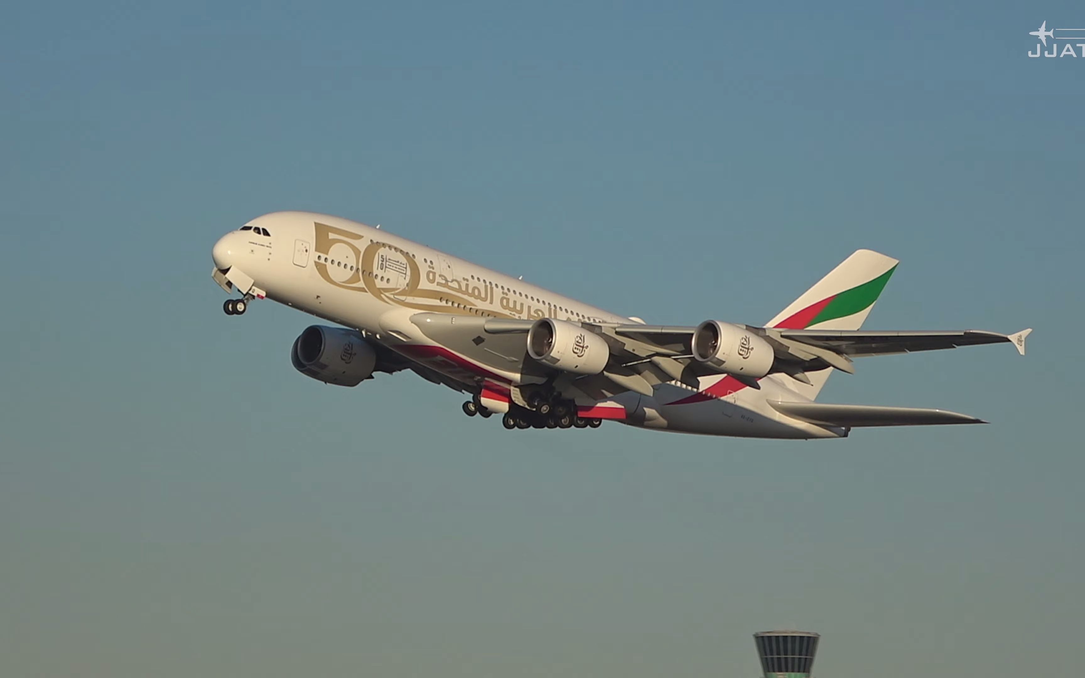 三架次a380起飞|伦敦希思罗机场|4k