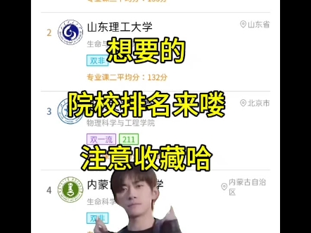 你们要的院校排名来喽,注意收藏哈哔哩哔哩bilibili