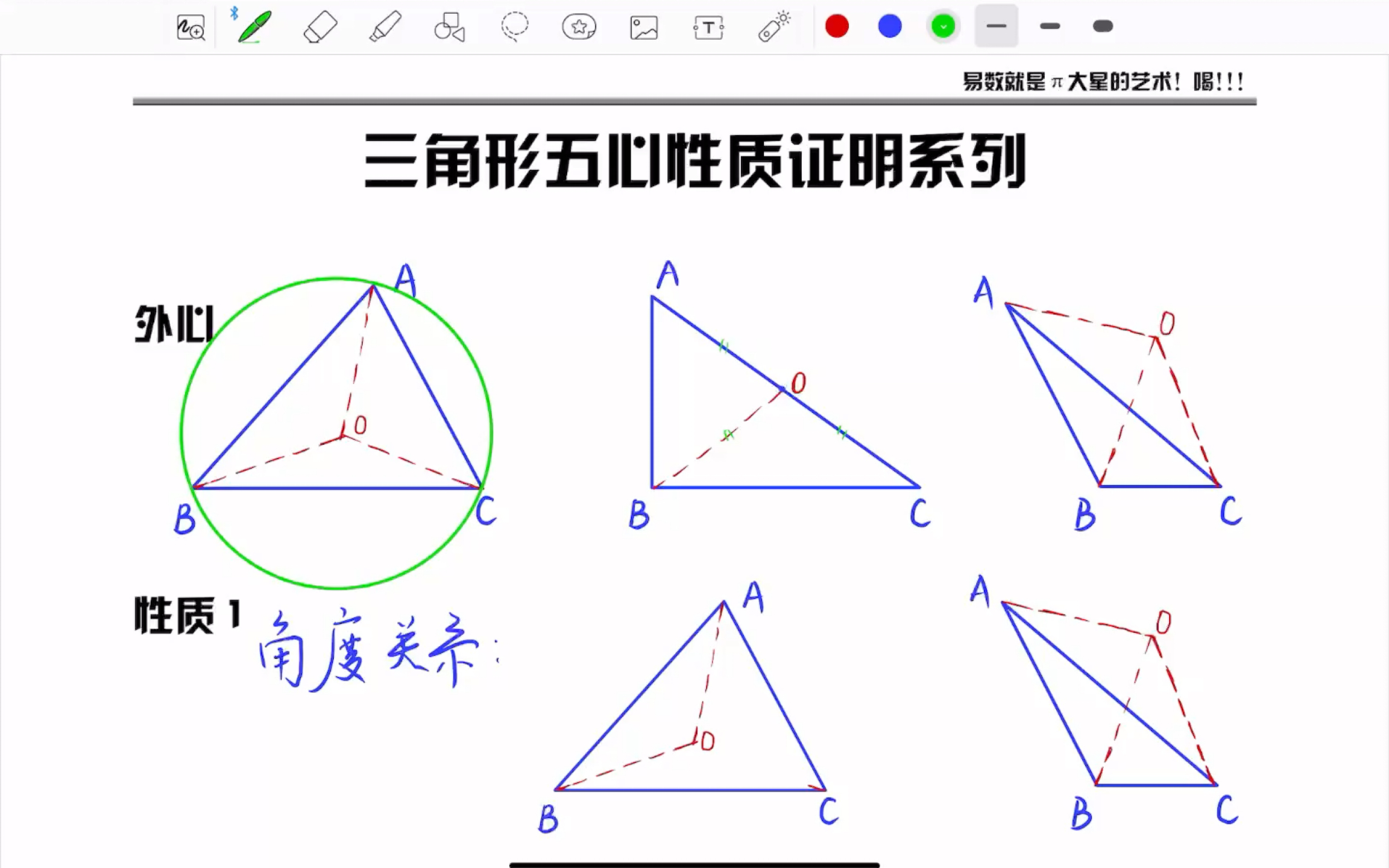 三角形的五心性质证明系列——1ⷮŠ外心(一)基本性质哔哩哔哩bilibili