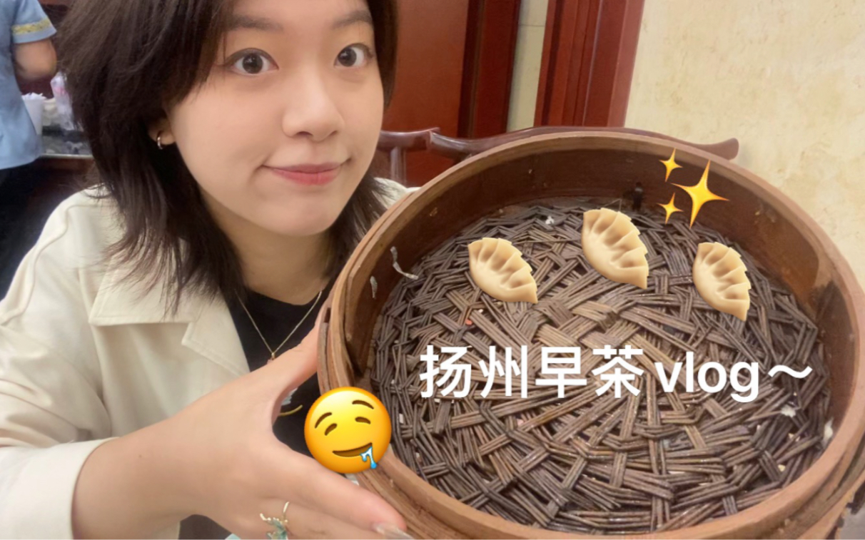 扬州早茶vlog|女大学生国庆独自旅行篇|冶春茶社|富春茶社哔哩哔哩bilibili