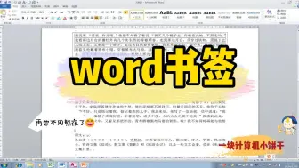 Download Video: word书签