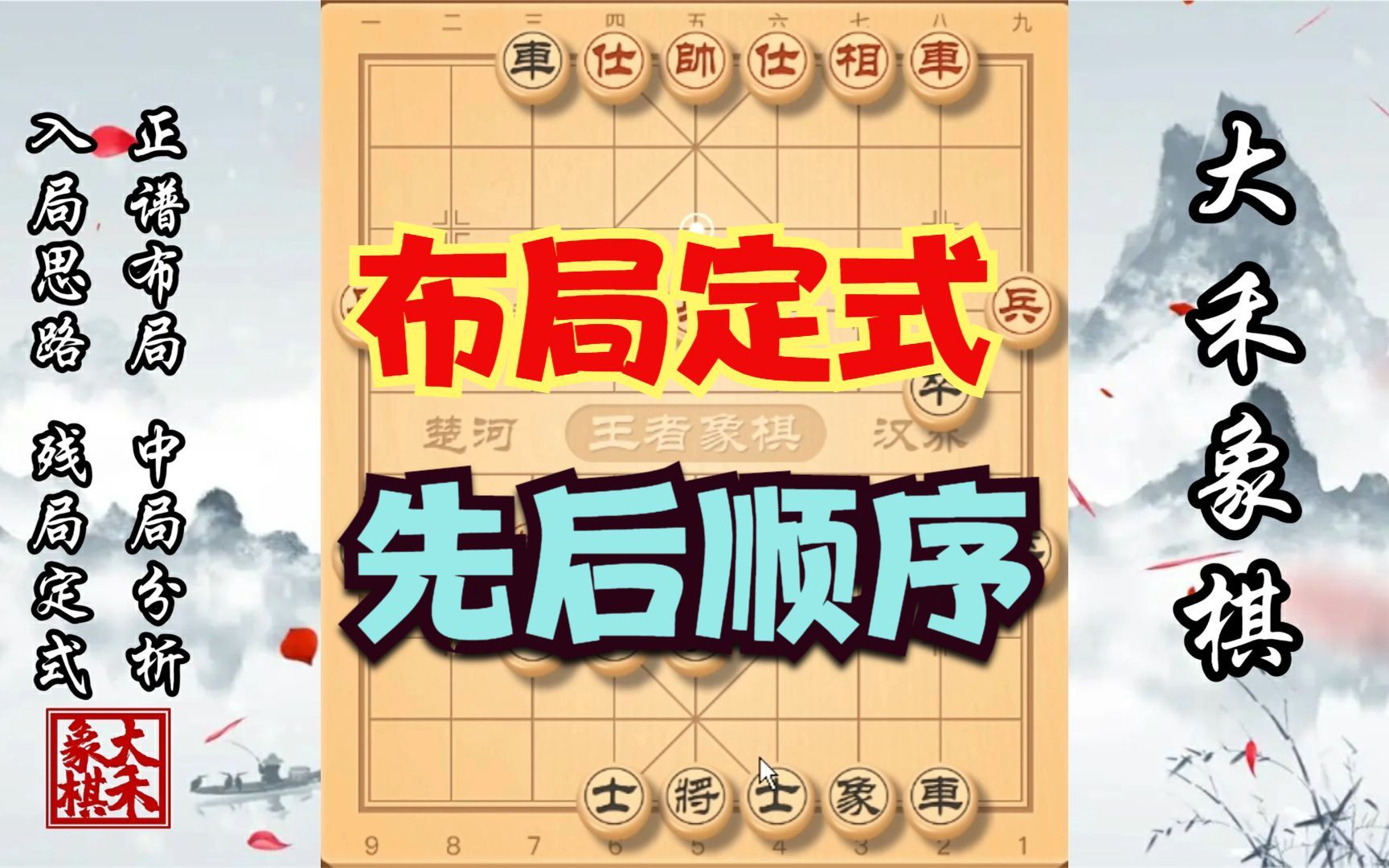 【大禾象棋】反宫马超强布局定式,先后顺序一点都不能错桌游棋牌热门视频