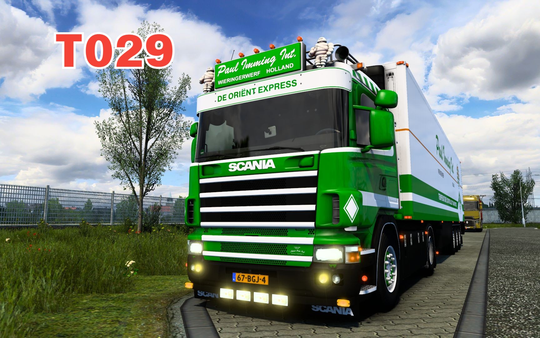 48斯堪尼亚4系卡车,这涂装我简直太喜欢了.