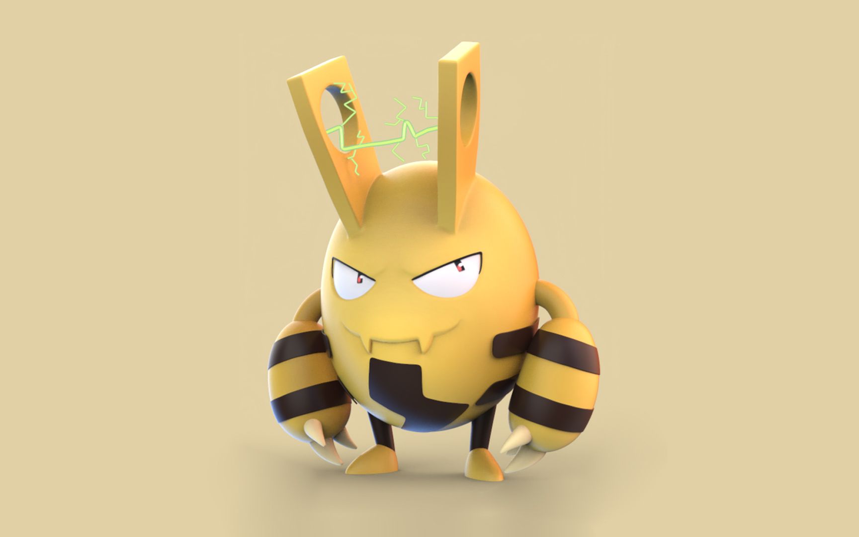 【zbrush基础建模】"电击怪"次世代游戏动漫角色全流程讲解,角色建模