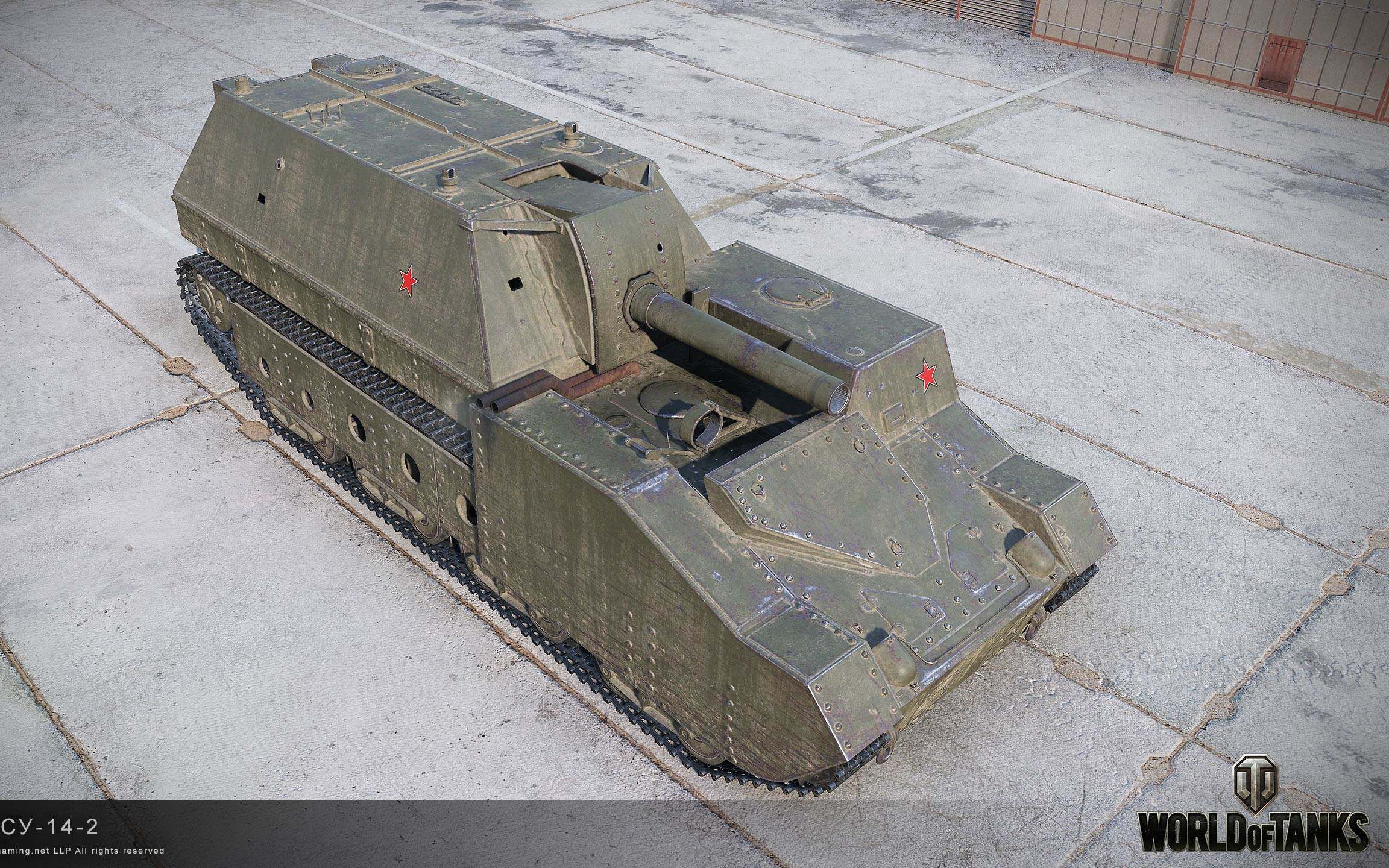 【挖个人坑埋队友】新版坦克世界 回归第十④天 城市里的火炮 su-14-2