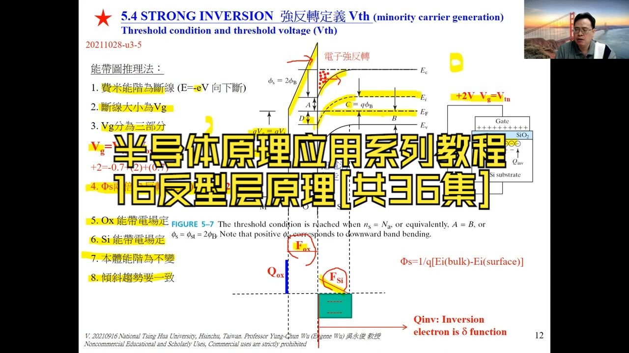 国立清华大学半导体芯片IC制程设计从原理到应用16反型层原理[共36集]哔哩哔哩bilibili