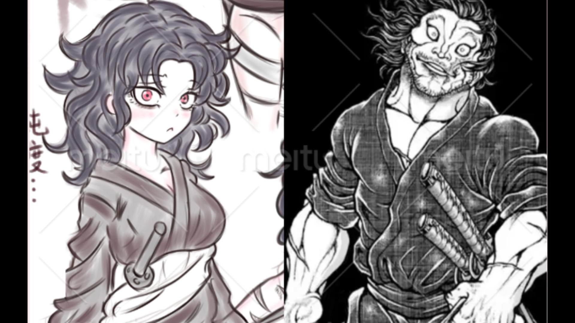 【刃牙娘化系列】宫本武藏猫猫剑客娘化!