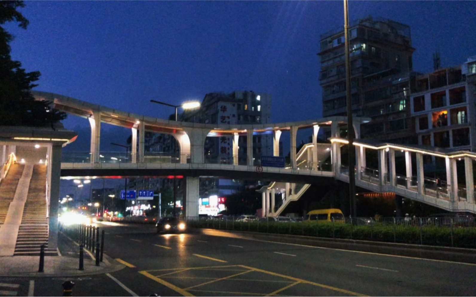 第2026期 | 夜晚天桥下 车流行驶 文案视频素材 情绪伤感 夜晚拍摄