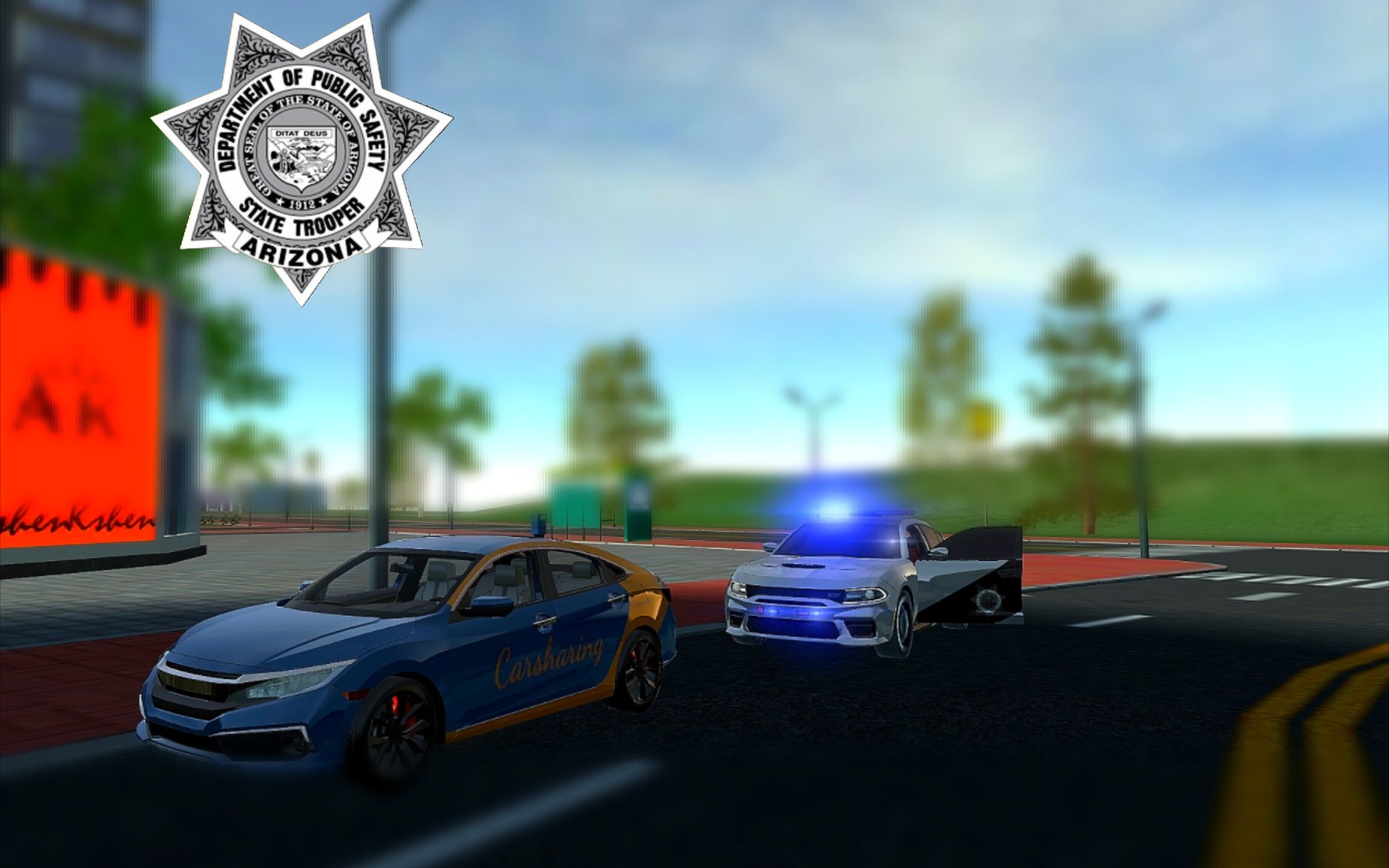 [carsimulator2]亚利桑那州 州警 警车涂装教程