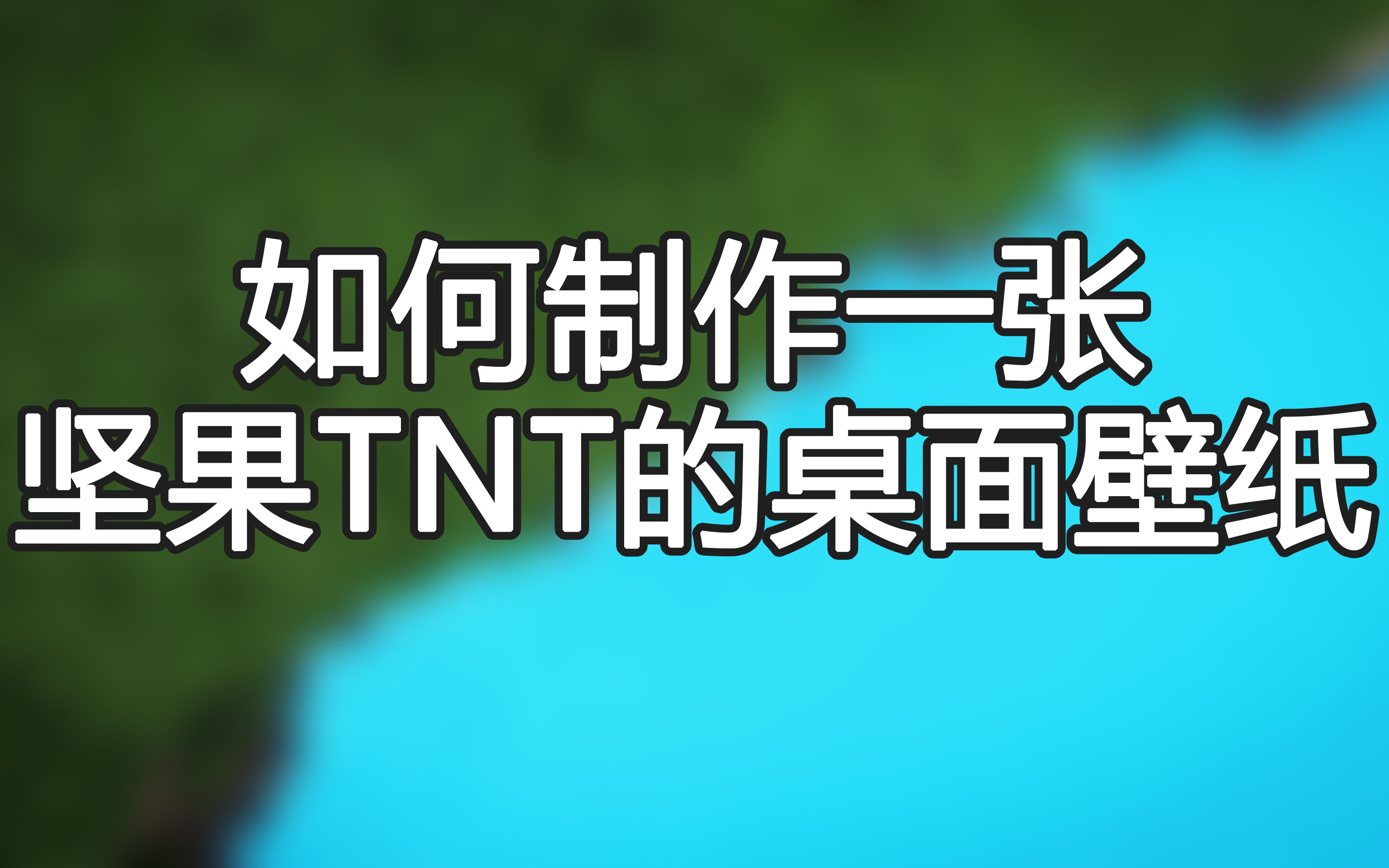 如何用Mavic mini制作一张坚果TNT的壁纸?哔哩哔哩bilibili