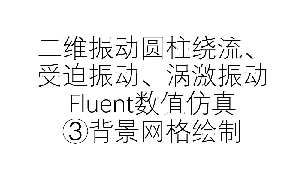 二维振动圆柱绕流、受迫振动背景网格绘制哔哩哔哩bilibili