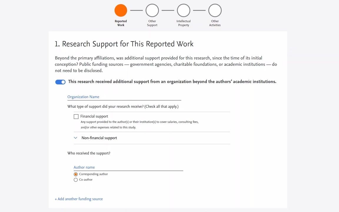 [图]Elsevier: Using the Declaration Tool in Editorial Manager