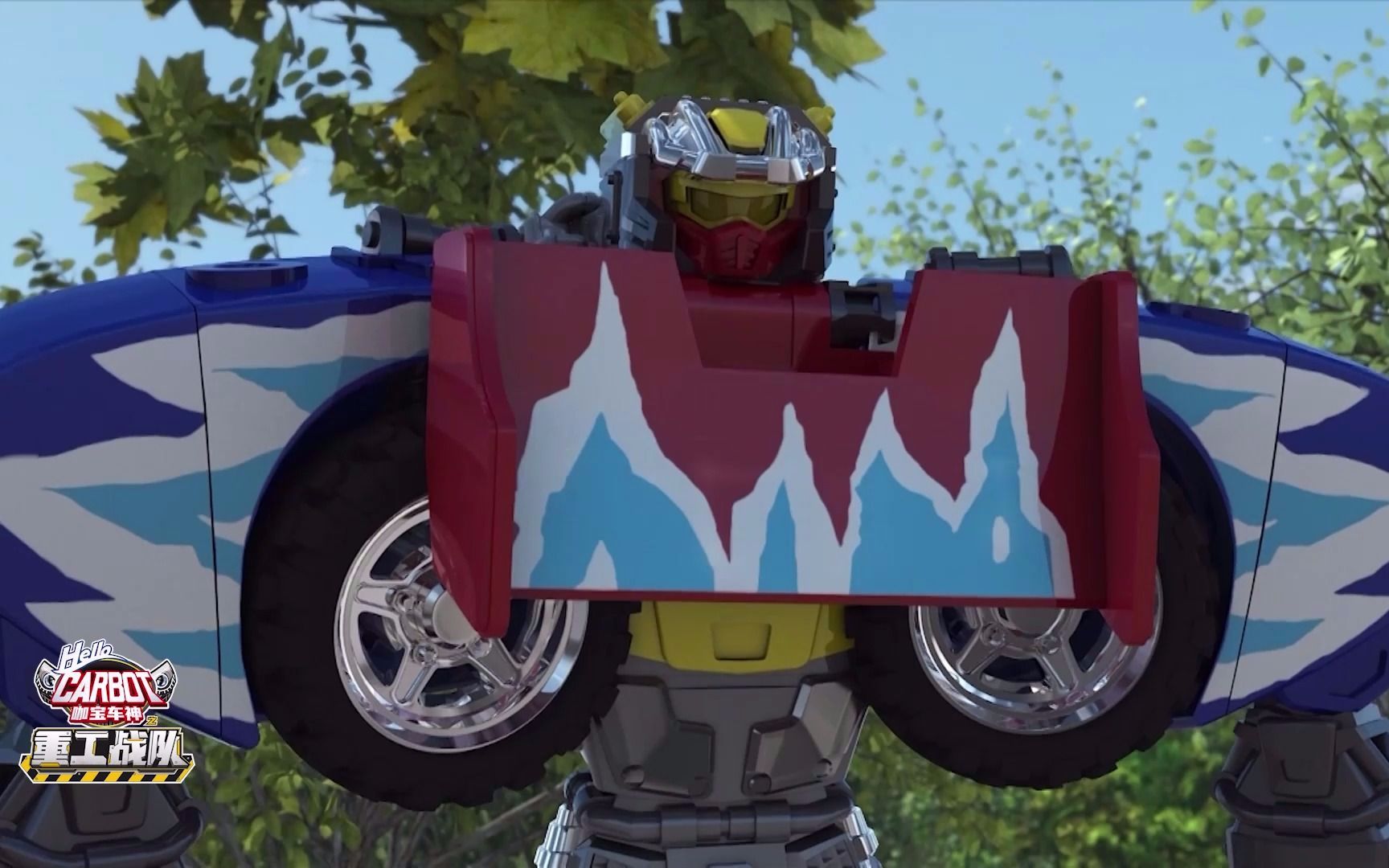 神感迅狼变身发出狼叫 小白狗受惊吓逃走