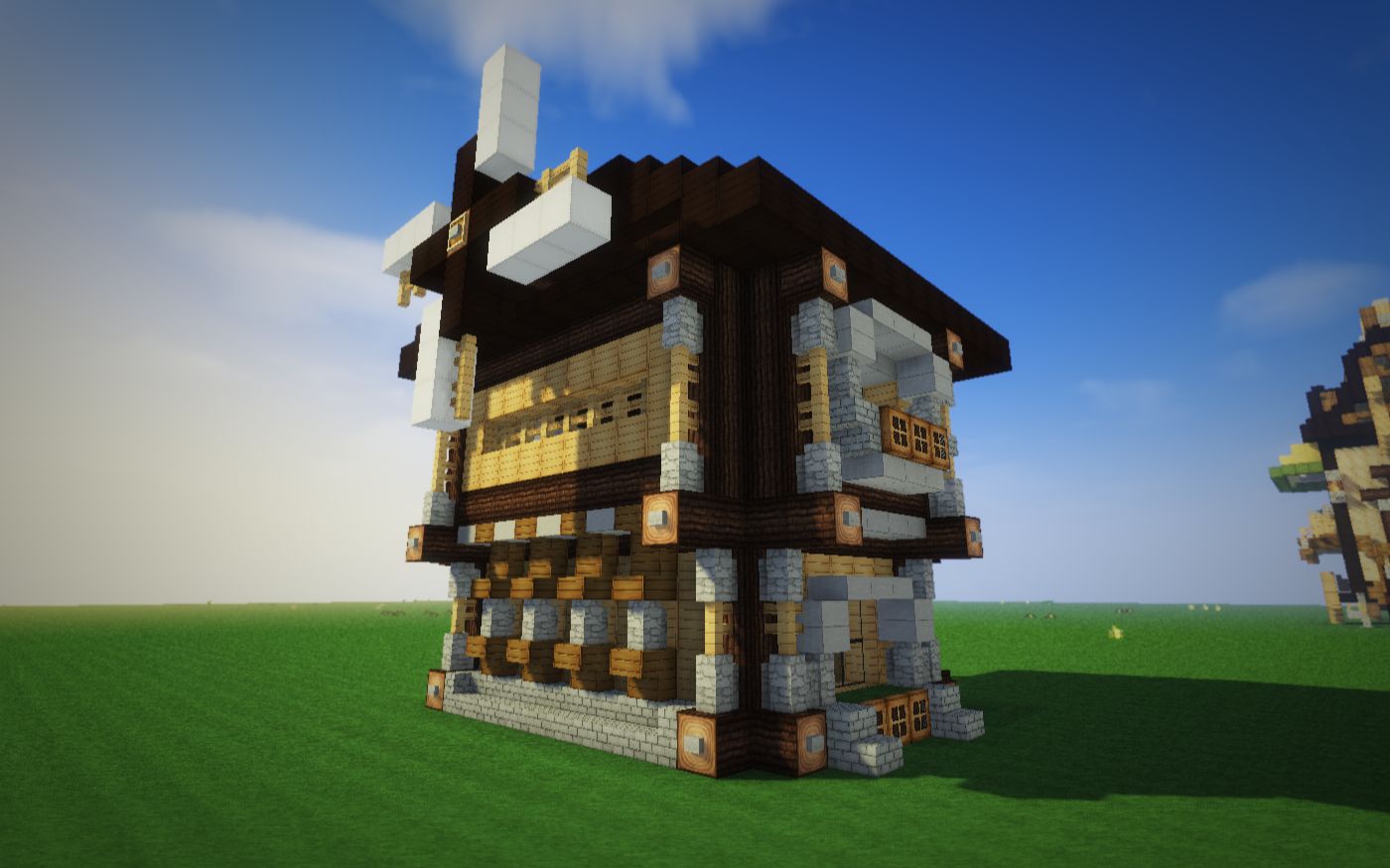 【鬼影mc建筑】教你做生存向小木屋!