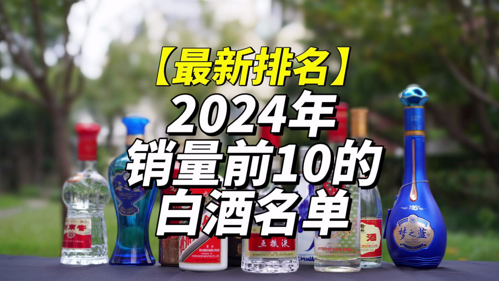 最新排名:2024年销量前10的白酒名单!哔哩哔哩bilibili