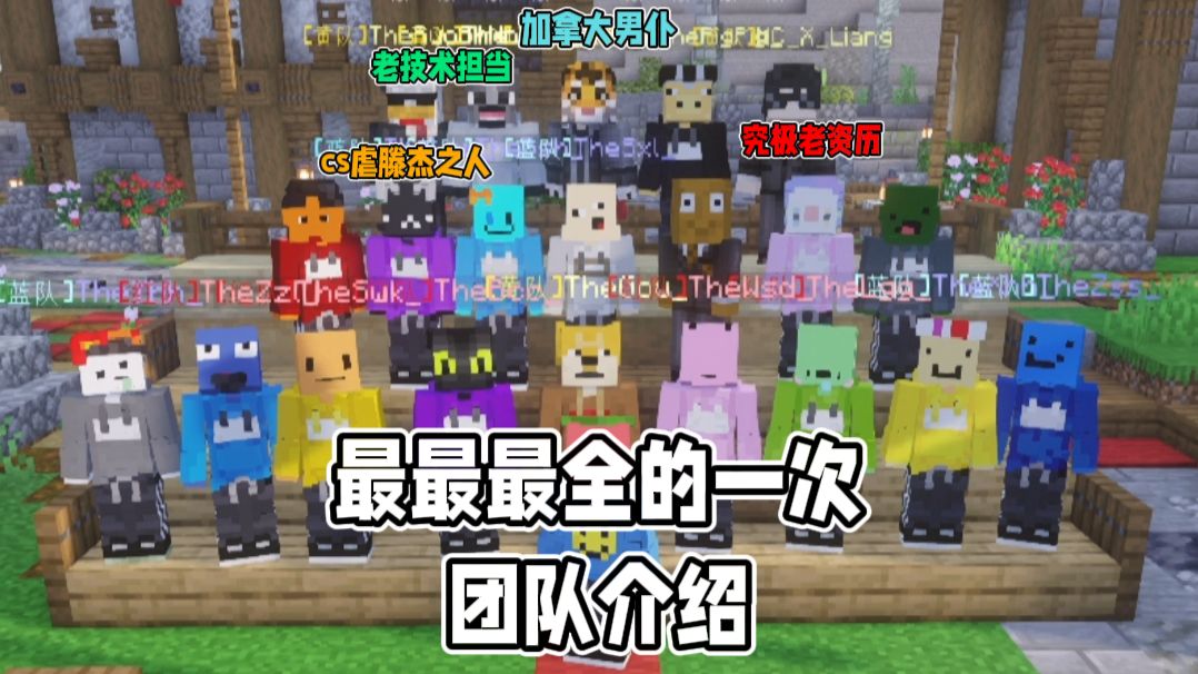 【夏天y】最最最全的一次团队介绍！！！加拿大男仆，究极老资历，cs虐腾杰之人