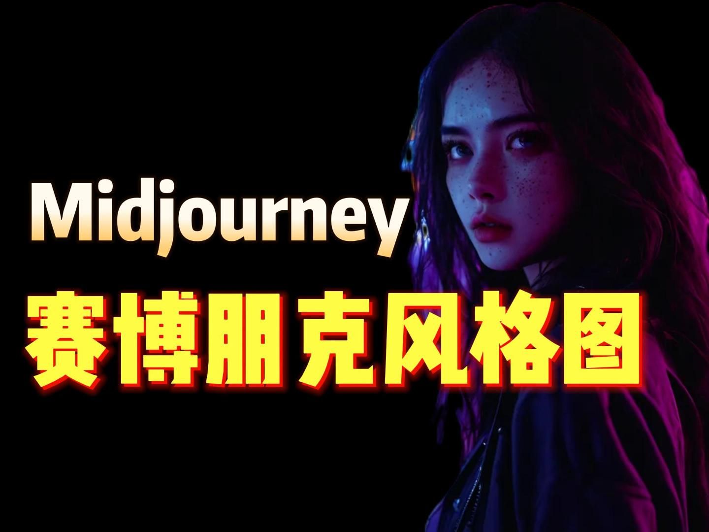 最新赛博朋克风格图制作 工具:MidJourney哔哩哔哩bilibili