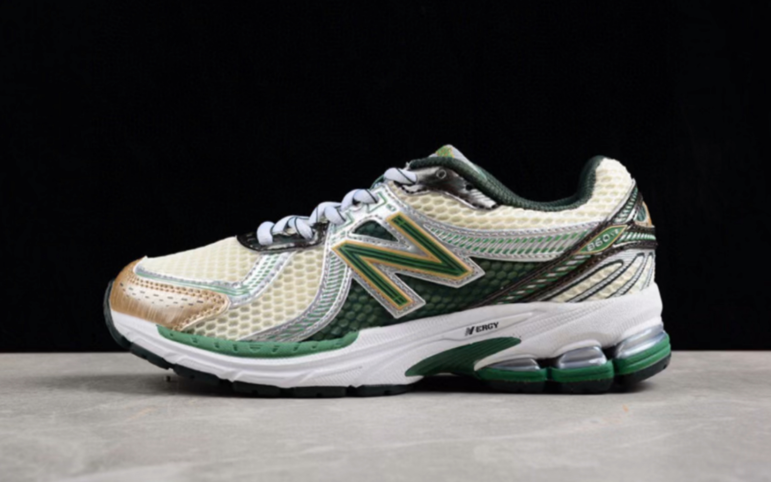 新百伦 aime leon dore x new balance nb 860v2 n-ergy 深绿金银米黄