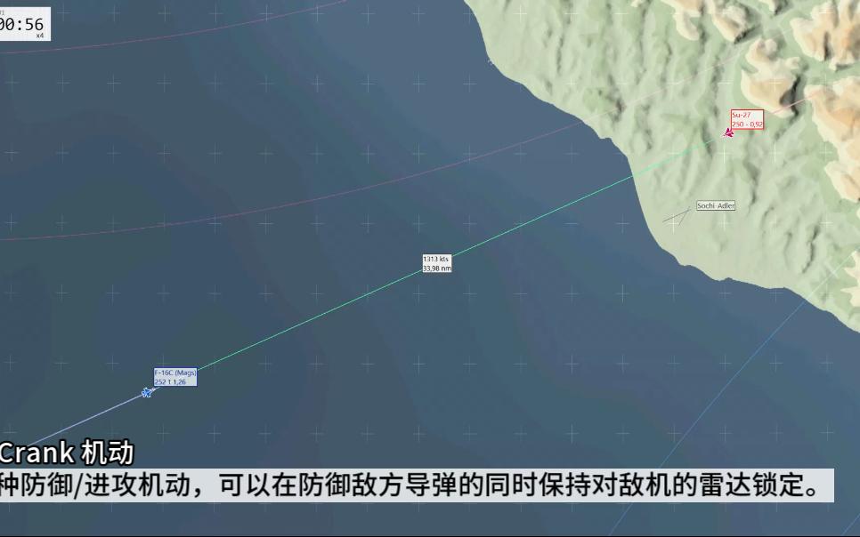 Tacview - 14种BVR机动战术 （单机/双机、进攻/防守）