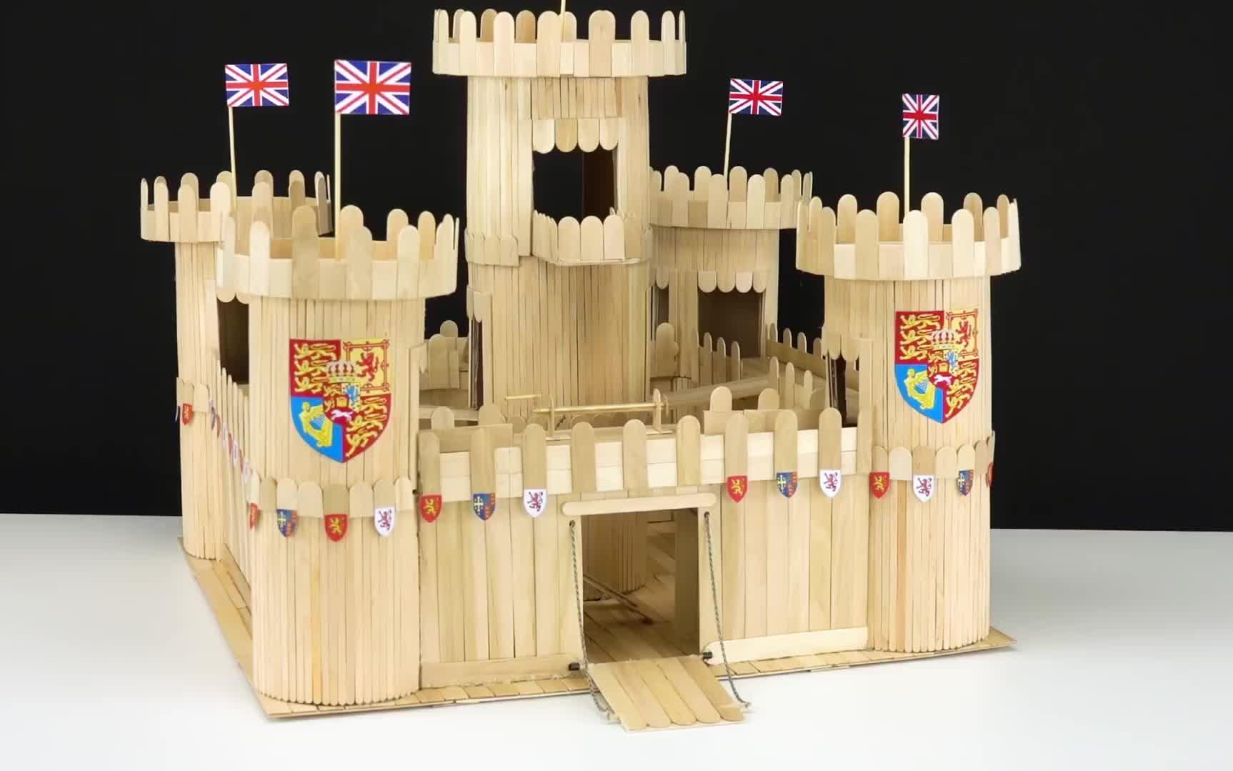 看youtube大神教你如何用雪糕棒给宠物鼠建造一城堡