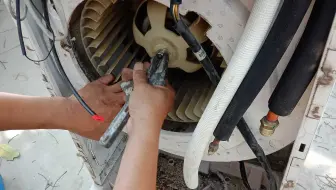 美的旧空调安装并清洗