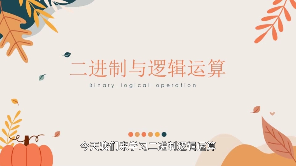 二进制与逻辑运算哔哩哔哩bilibili