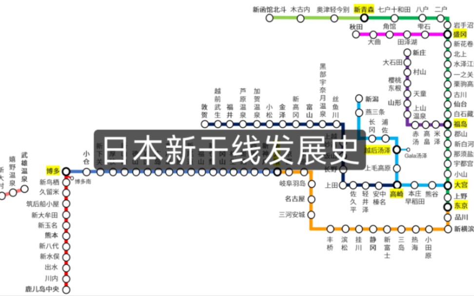 日本新干线发展史(19642024+)哔哩哔哩bilibili