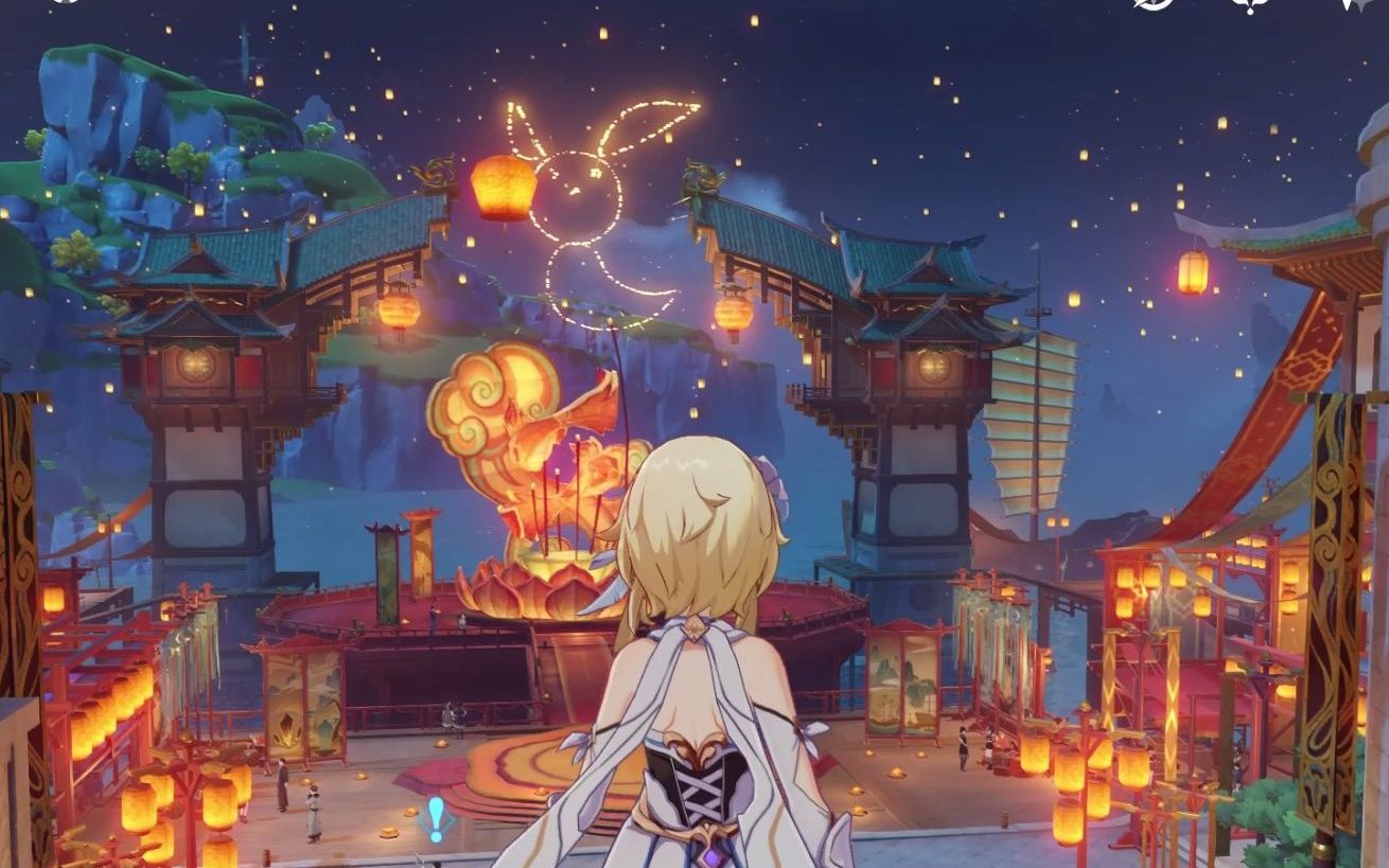 【原神】海灯节期间璃月的夜景太好看了
