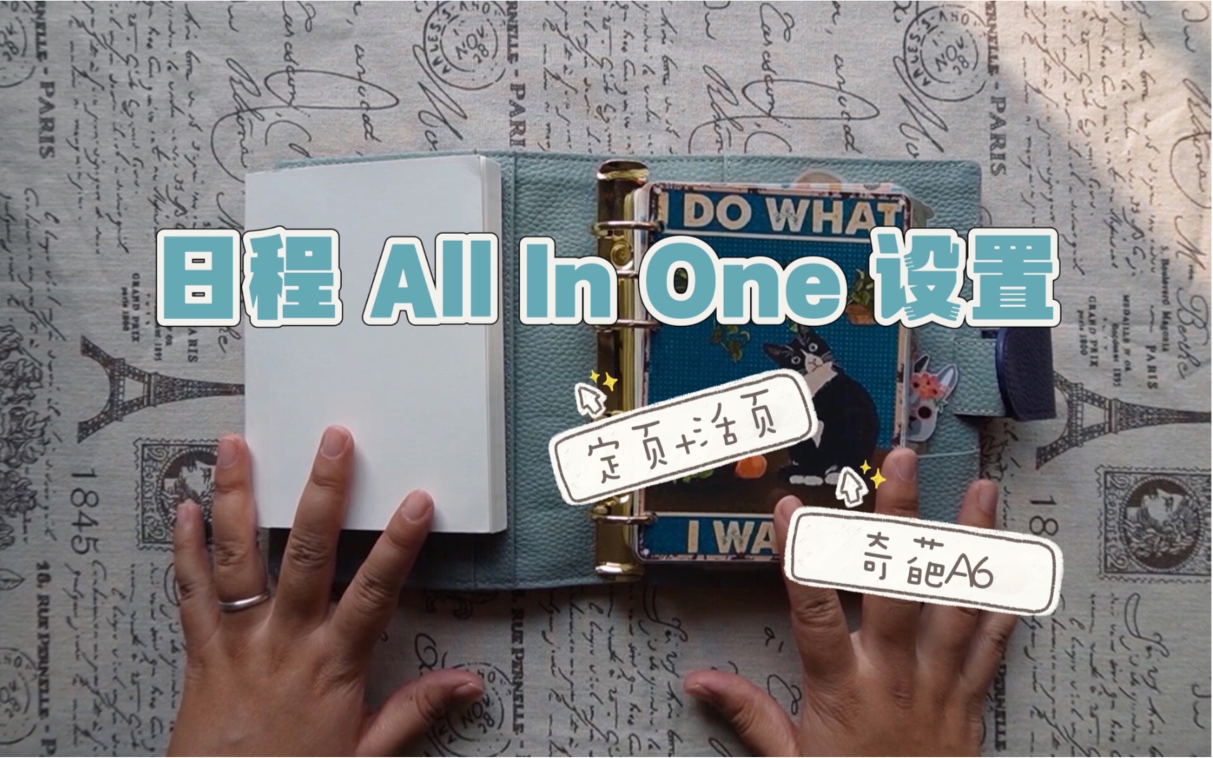 【手帐】日程All in one 设置|奇葩A6活页SET UP哔哩哔哩bilibili