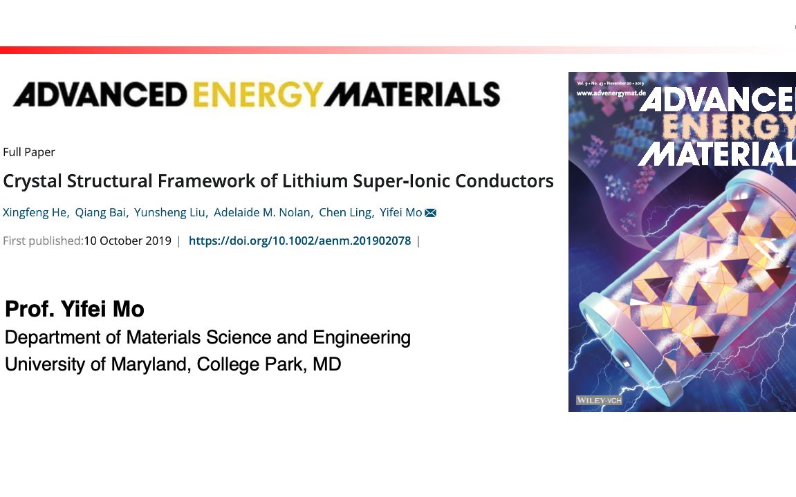 高通量计算揭示快离子导体晶体结构特征并预测发现新材料《先进能源材料》哔哩哔哩bilibili