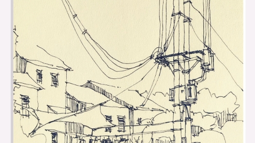[钢笔速写]南京左所大街