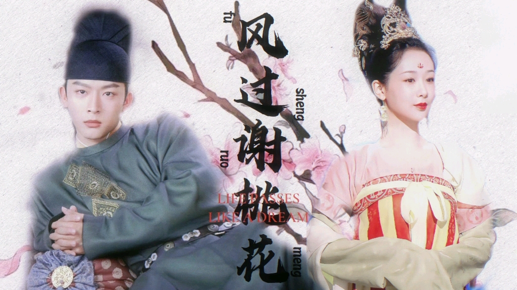 风过谢桃花动态歌词排版