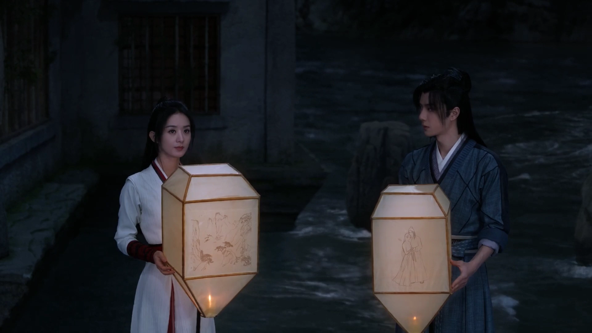 运费夫妇放灯