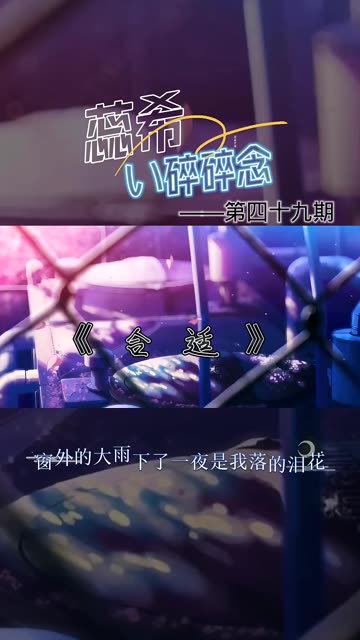 蕊希的碎碎念:第四十九期 秒速五厘米剪辑哔哩哔哩bilibili