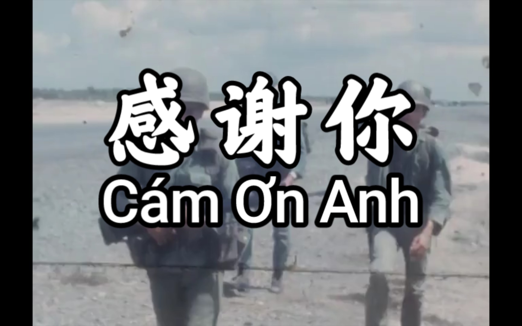 [图]致敬南越士兵的歌曲《感谢你》（Cám Ơn Anh）【双语字幕】