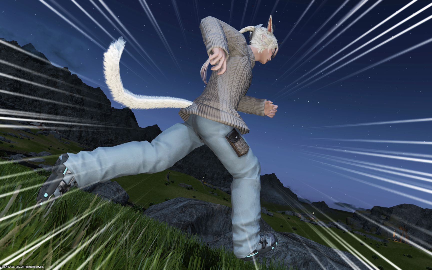 【ff14】睡不着?来看猫男跑步吧!(八)