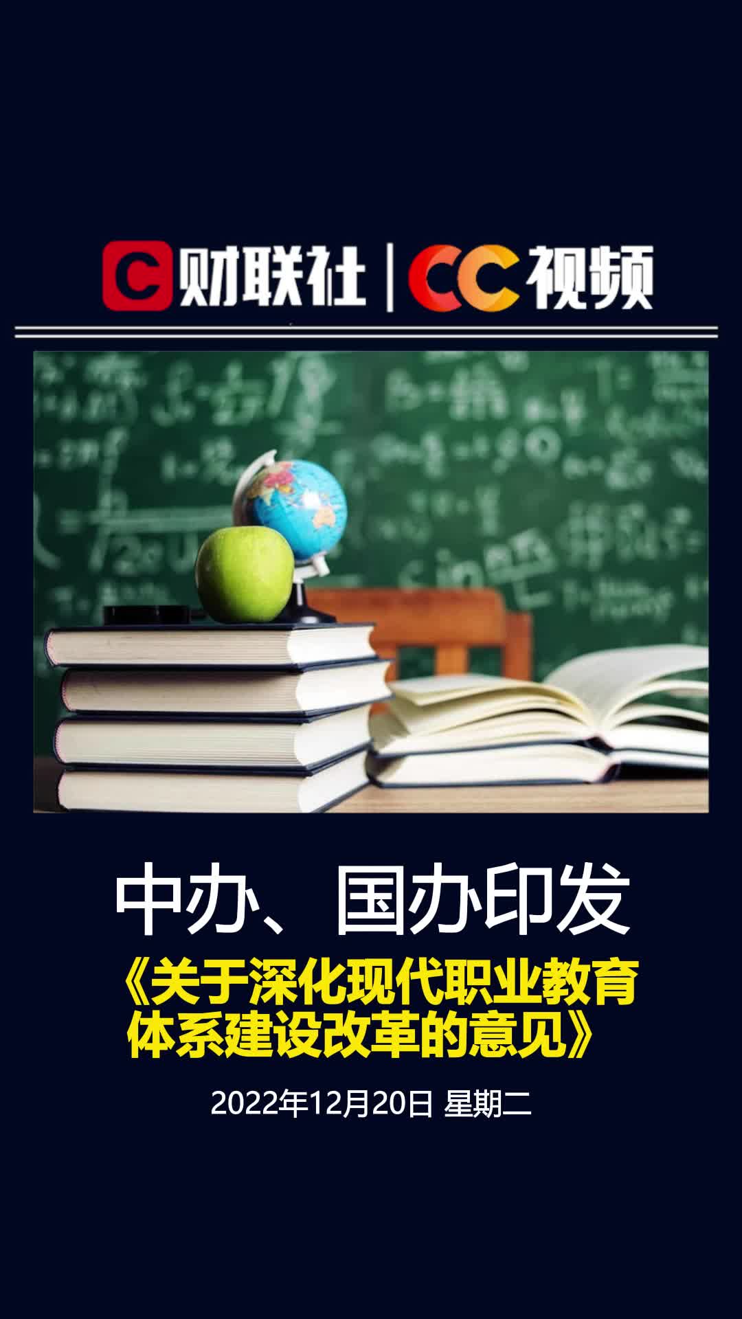 中办、国办印发《关于深化现代职业教育体系建设改革的意见》哔哩哔哩bilibili