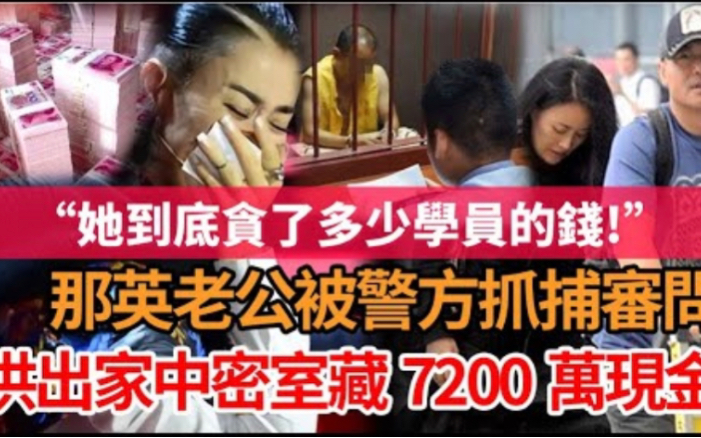 天价赃款!那英老公被警方抓捕审问,供出家中一暗室隐藏7200万现金,经调查全是那英的钱,网友愤怒:那又鸟到底贪了多少学员的钱哔哩哔哩bilibili