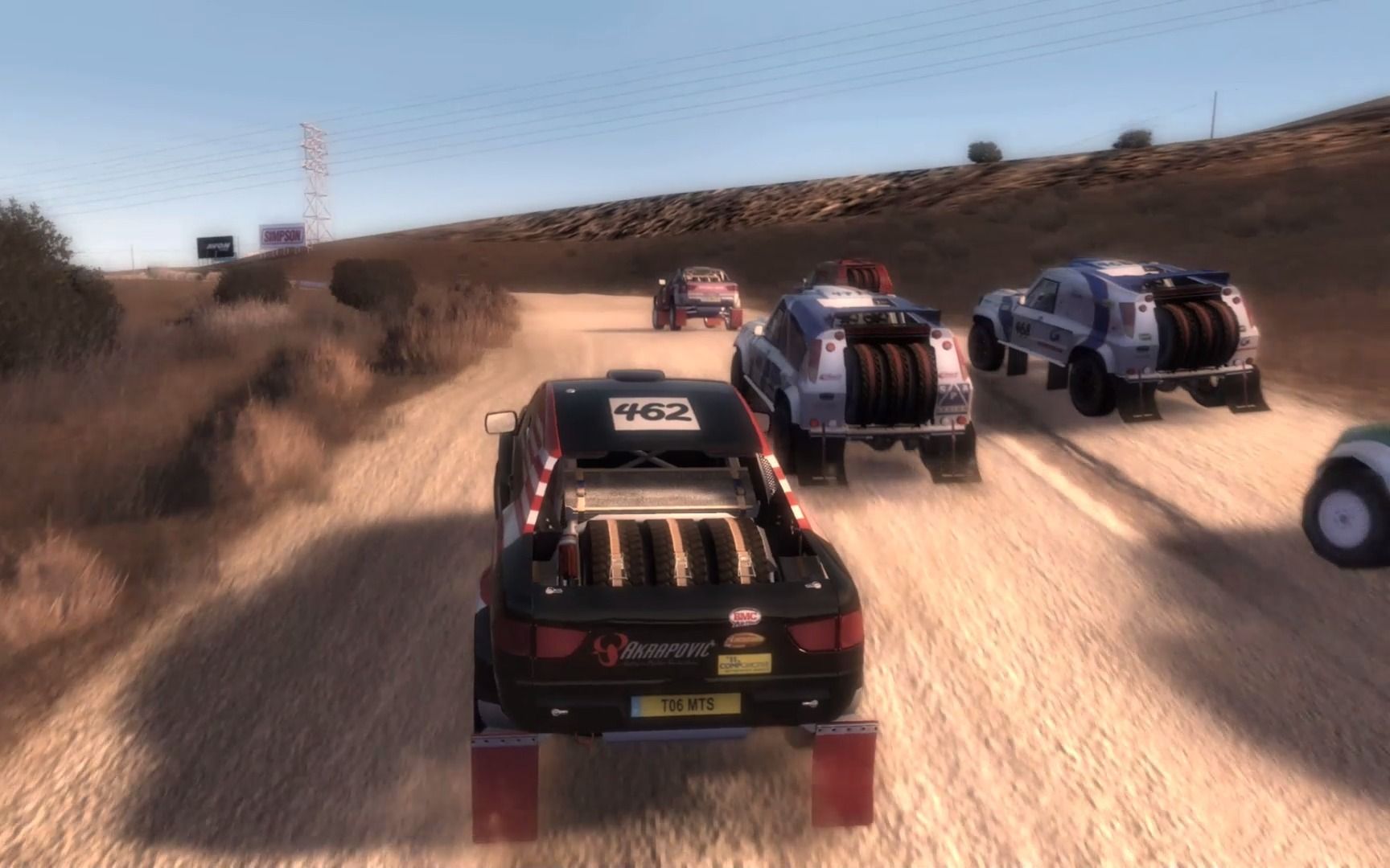 尘埃1 皮卡 拉力赛 外部视角